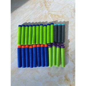Assorted NERF Foam Darts total 25